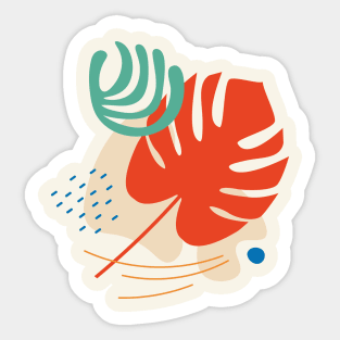 Henri Matisse Style - Modern Abstract Art 15 Sticker